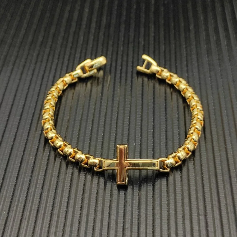 David Yurman Box Chain Cross Bracelet - Picture 6 of 6